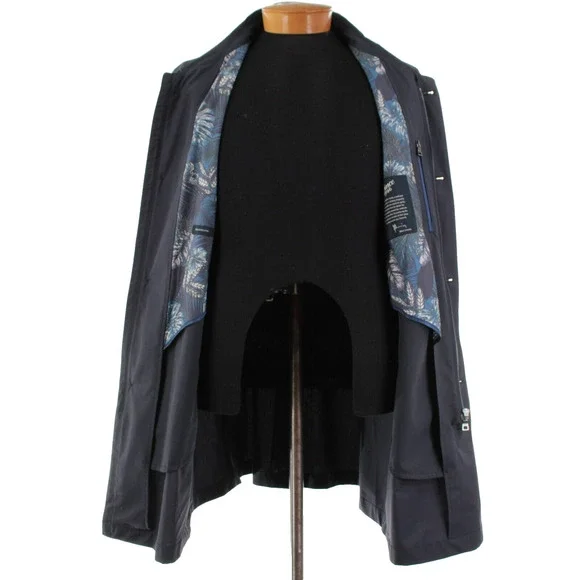 Schneiders Button Front Water Repellent Jacket Size 56 (46 US) In Blue Cotton - Picture 7 of 14